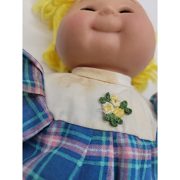 Sweet BABY DOLL with Yellow Hair Dress Sleep Eyes 9" CEAN TOYS - Picture 15 of 16